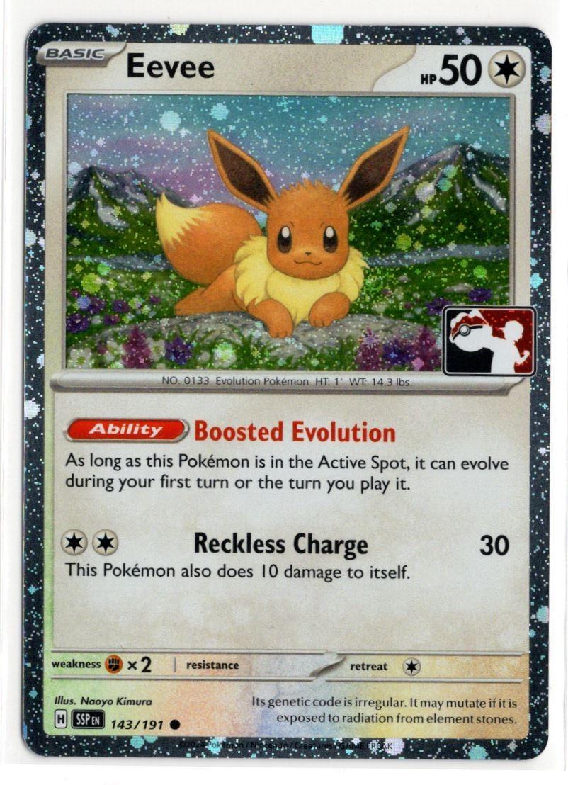 Surging Sparks Eevee [Prize-Pack] Pokémon card
